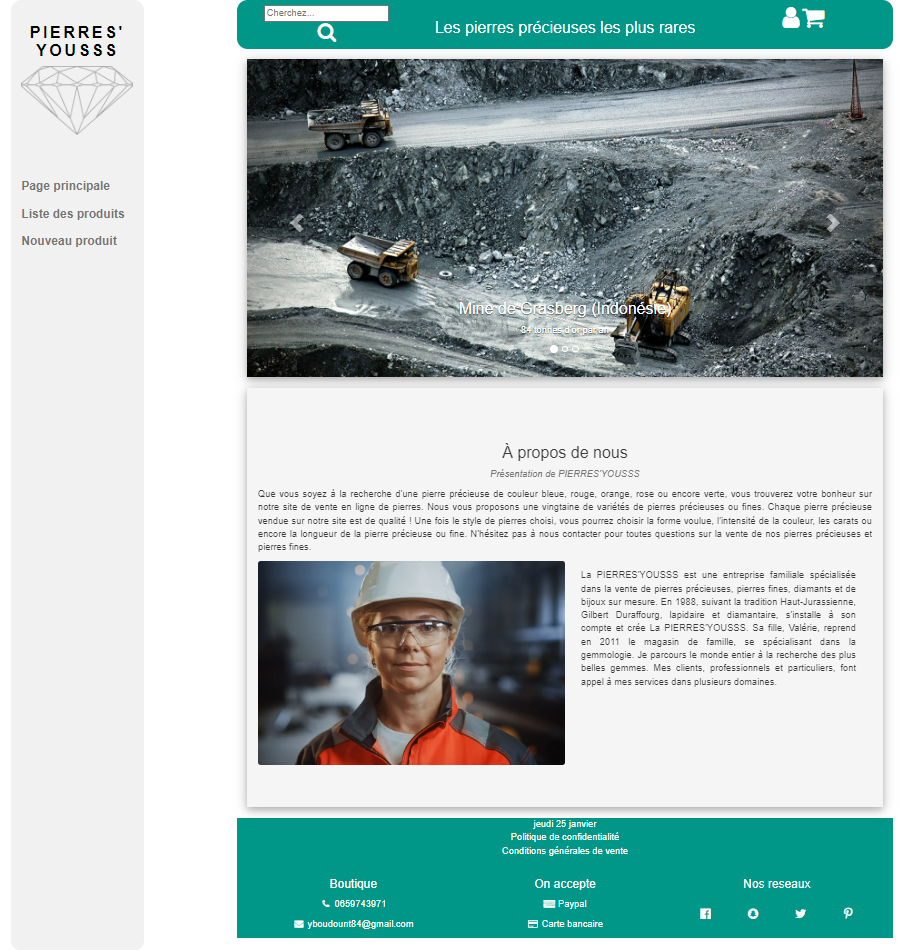Page d'accueil